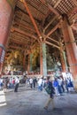 NARA, JAPAN - MAY 11: The Great Buddha in Todai-ji temple onMay Royalty Free Stock Photo