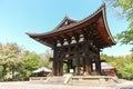 Old bell tower at Todai-ji temple in Nara, Japan