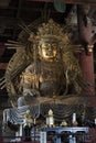 Statue of Kokuzo Bosatsut, the patron deity of memory and wisdom in the Great Buddha Hall Royalty Free Stock Photo