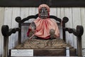 Wooden statue of Binzuru or Pindola, one of the disciples of the Buddha, Todai-ji temple, Nara