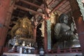 Daibutsu with Kokuzo Bosatsu in Todaiji temple Royalty Free Stock Photo