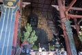 Daibutsu - the great Buddha, located at  the great Buddha hall at Todaiji temple Royalty Free Stock Photo