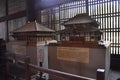 Nara, 13th may: Miniature of Todai-ji Temple from Great Buddha Hall interior in Nara Park Complex of Nara City in Japan