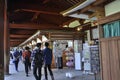 Nara, 13th may: Souvenirs Stands from Todaiji Temple in Nara Park Complex of Nara City in Japan