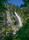 Narada Falls is a waterfall in Mount Rainier National Park, in the U.S. state of Washington. Royalty Free Stock Photo