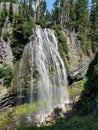 Narada Falls Waterfall U.S. Washington Royalty Free Stock Photo