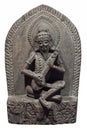 Narada - heavenly musician. Ancient Nepalese stone statuette