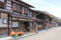 Naraijyuku historical house street Nagano Japan