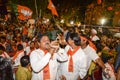 Narandra Modi addressing Vijayutsav rally Royalty Free Stock Photo