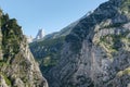 Naranjo de Bulnes in Picos de Europa National Park, Asturias in Spain