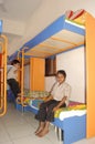 Child Play activity at Narayan Seva Sansthan provide Children Academy Royalty Free Stock Photo