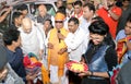 BJP President Amit Shah meet disable children and visit Narayan Seva Sansthan Royalty Free Stock Photo