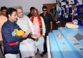 BJP President Amit Shah meet disable children and visit Narayan Seva Sansthan Royalty Free Stock Photo