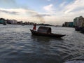 Narayanganj river water boat sky blue clouds