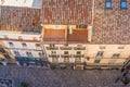 Narbonne city roofs, France