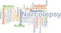 Narcolepsy background concept Royalty Free Stock Photo