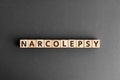 Narcolepsy - word from wooden blocks with letters Royalty Free Stock Photo