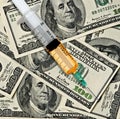 Narcotics and money Royalty Free Stock Photo