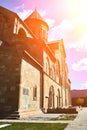 Narikala Castle in Tbilisi, Georgia. Sun flare