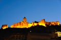 Narikala Fortress at night, Tibilisi Georgia Royalty Free Stock Photo