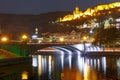 Narikala and Kura river at night, Tbilisi, Georgia