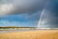 Narin Strand is a beautiful large blue flag beach in Portnoo, County Donegal - Ireland Royalty Free Stock Photo