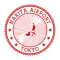 Narita Airport Tokyo stamp.