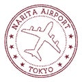 Narita Airport Tokyo stamp.