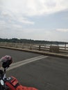 Narmada bridge in India with passion pro bike