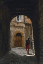 Narni Terni, Umbria, Italy, medieval city: a typical old street Royalty Free Stock Photo