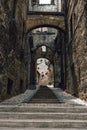 Narni Terni, Umbria, Italy, medieval city: a typical old street Royalty Free Stock Photo
