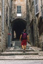 Narni Terni, Umbria, Italy, medieval city: a typical old street Royalty Free Stock Photo