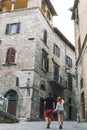 Narni Terni, Umbria, Italy, medieval city: a typical old street Royalty Free Stock Photo