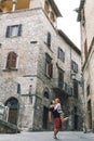 Narni Terni, Umbria, Italy, medieval city: a typical old street Royalty Free Stock Photo