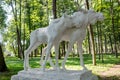 NARO-FOMINSK, RUSSIA - AUG. 2017: Sculptures in the park