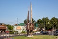 NARO-FOMINSK, RUSSIA - AUG. 2017: Victory Square in Naro-Fominsk