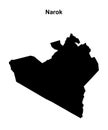 Narok outline map Royalty Free Stock Photo