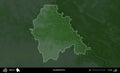Naroulia District highlighted, Belarus. Physical Royalty Free Stock Photo
