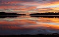 Narrabeen Lakes Reflections Royalty Free Stock Photo