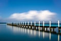 Narrabeen Tidal Pool Pier Reflection Royalty Free Stock Photo