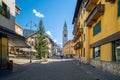 Narrow Aisle in Cortina d Ampezzo Royalty Free Stock Photo