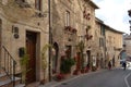 Narrow alley in Assisi, Umbria