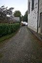 Narrow Alley in a Austrian Village Royalty Free Stock Photo