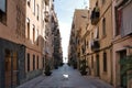 Narrow alley in Barceloneta