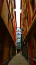 Narrow alley in Bilbao