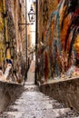 A narrow alley in the Gamla Stan district of Stockholm, Sweden named MÃÂ¥rten Trotzigs grÃÂ¤nd,