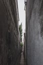 Narrow alley in old town of Tongli, China Royalty Free Stock Photo