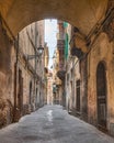 Narrow alley in Pisa, tuscany, Italy Royalty Free Stock Photo