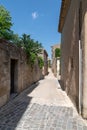 Narrow alley small street in Menerbes village in Luberon France Royalty Free Stock Photo