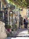 Narrow alley in ÃËze Village, France Royalty Free Stock Photo